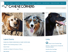 Tablet Screenshot of caninecornersdogpark.com